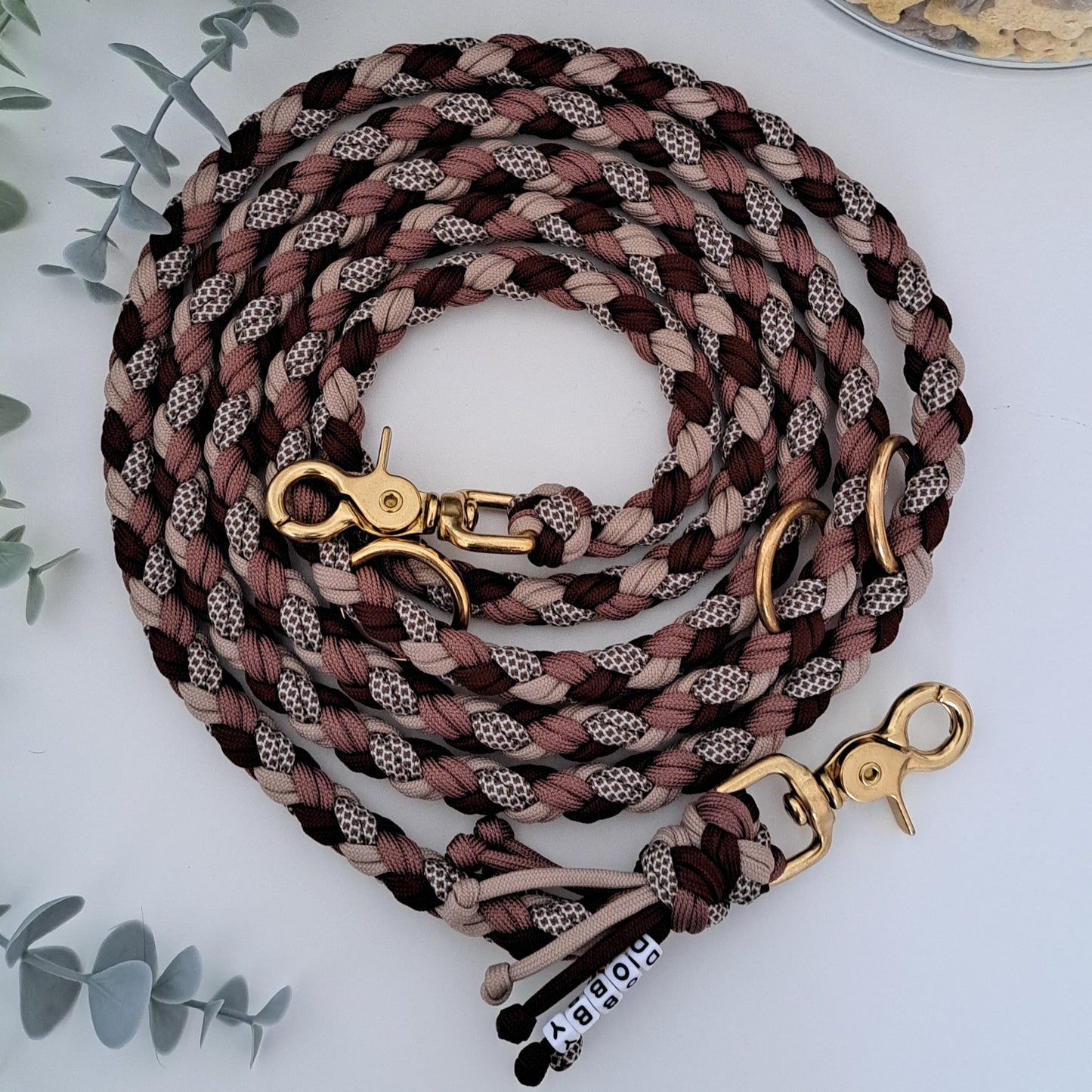 Paracord-Leine, Farbcode: 23-24-30-42, Gold