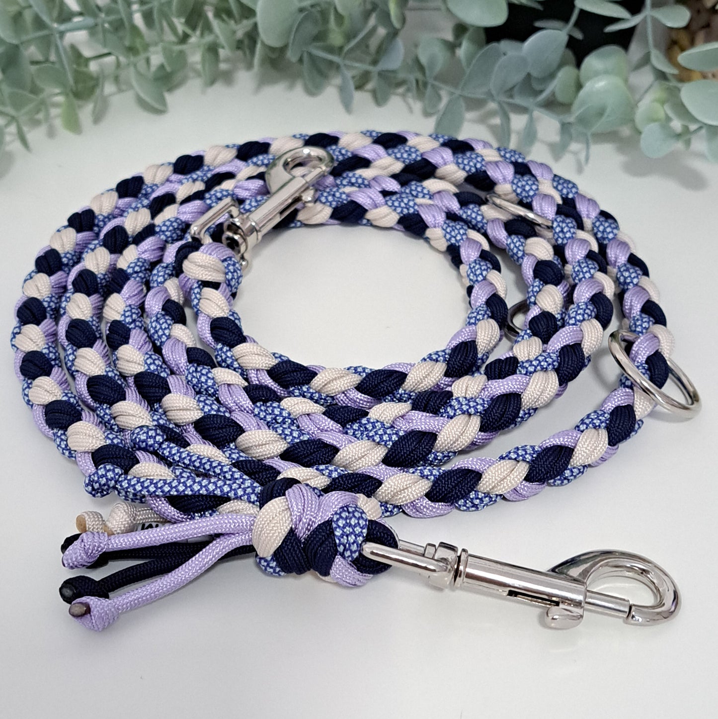 Paracord-Leine, Farbcode: 17-19-29-47, Silber