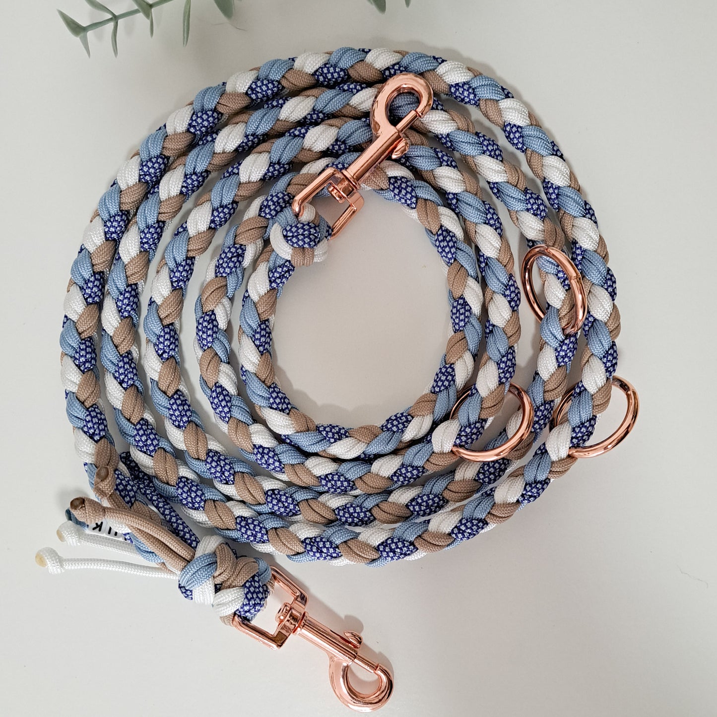 Paracord-Leine, Farbcode: 16-28-30-47, Roségold