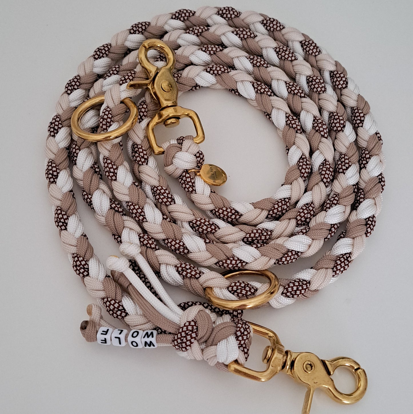 Paracord-Leine, Farbcode: 28-29-30-42, Gold