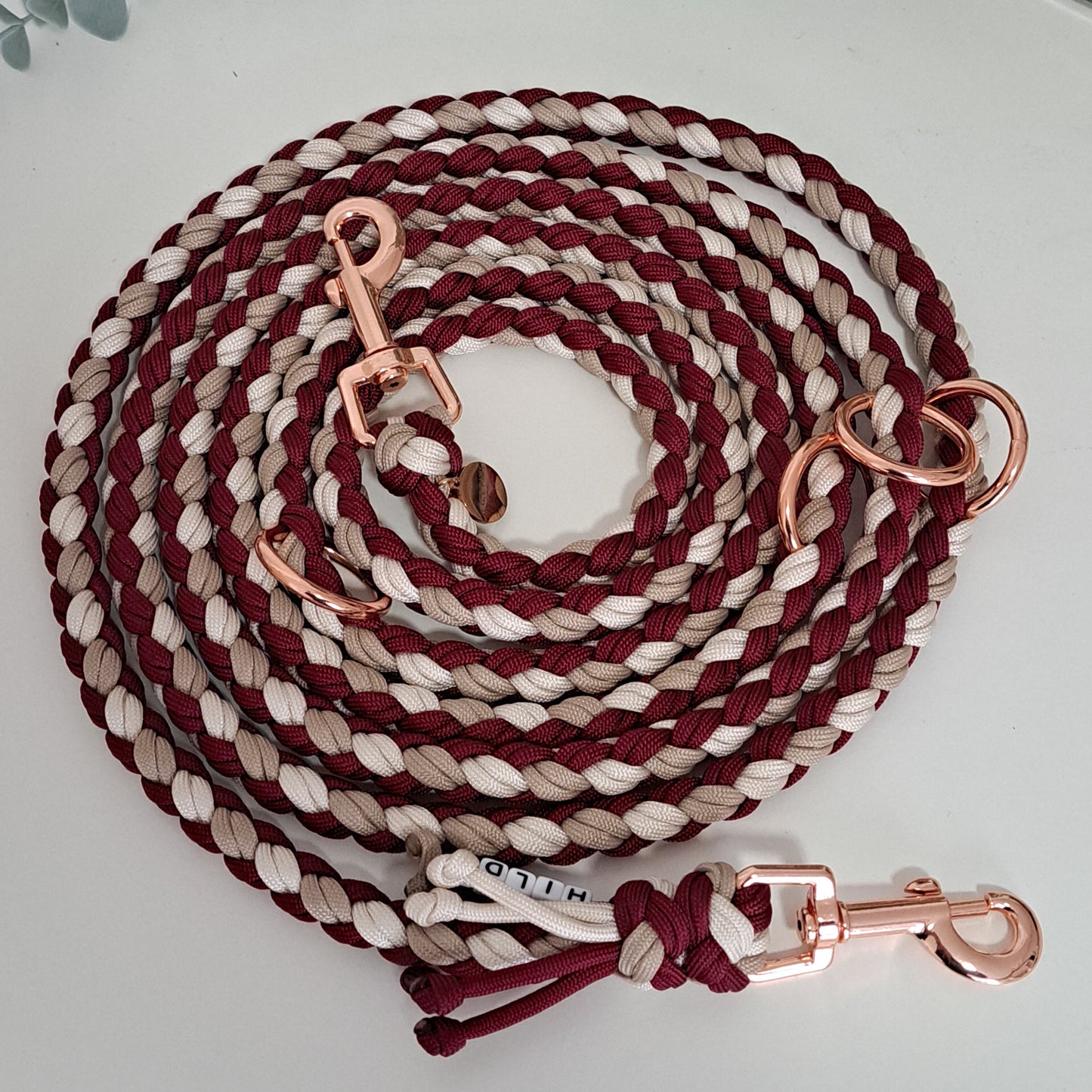 Paracord-Leine, Farbcode: 2-2-29-30, Roségold