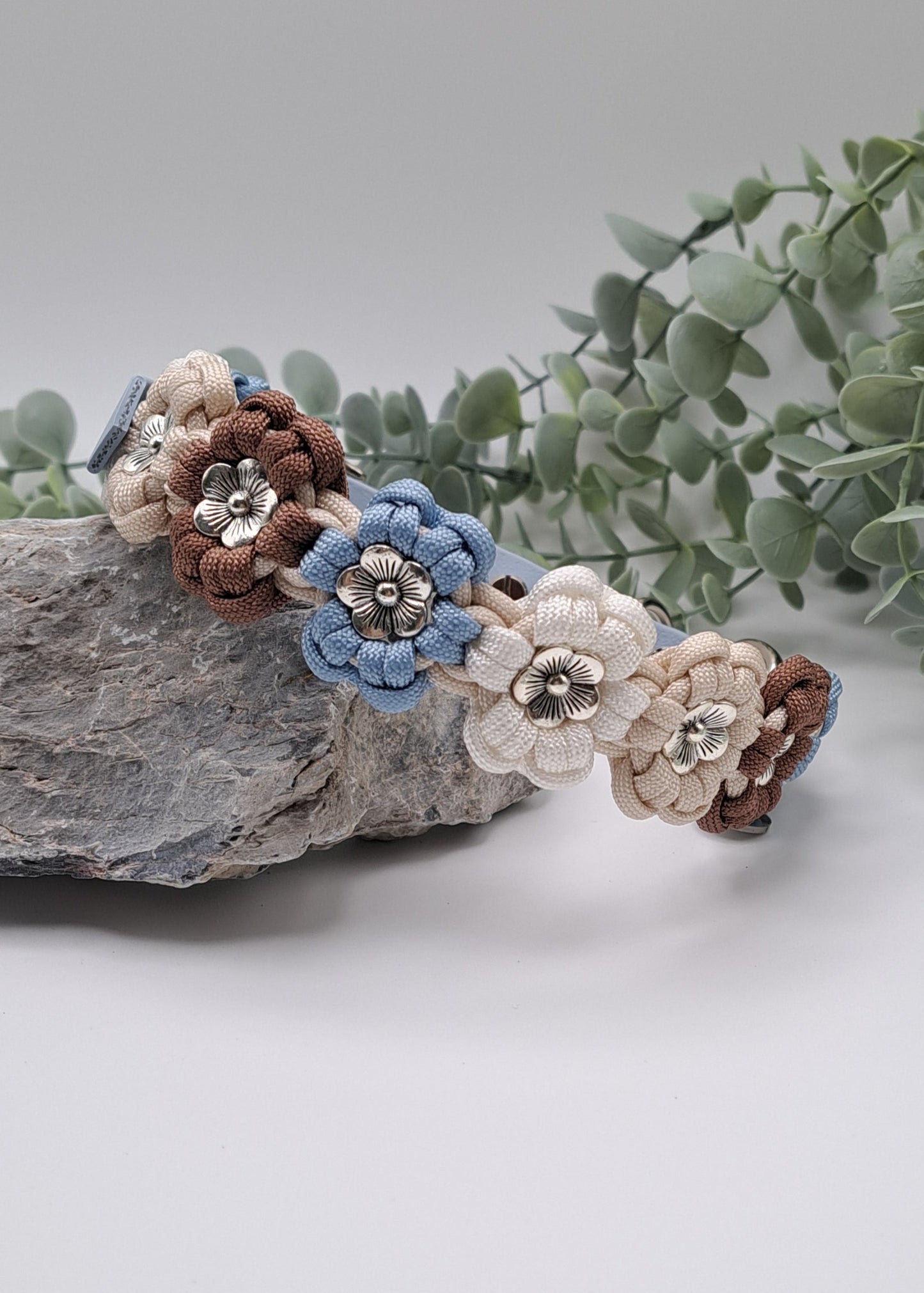 Paracord-Halsband "Flora"