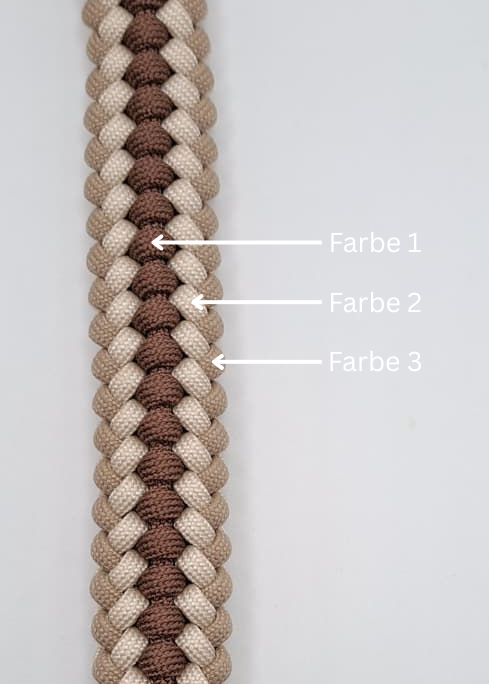 Paracord-Halsband "Triple"