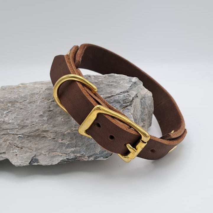 Fettlederhalsband "Hazel"