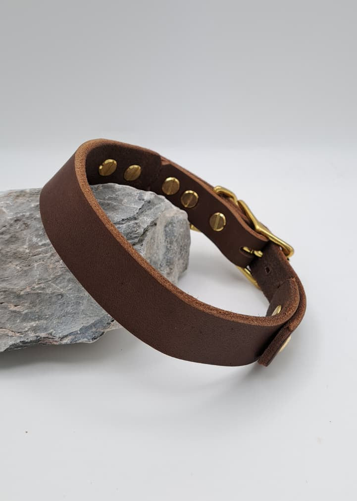 Fettlederhalsband "Hazel"